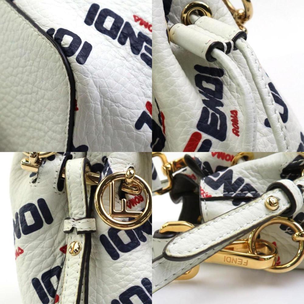 Gold Leather Fendi Shoulder Bag