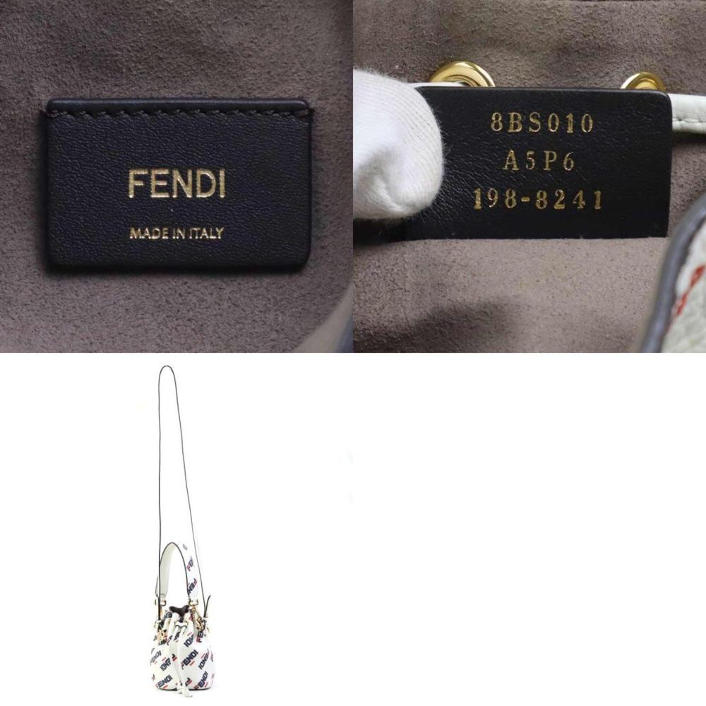 Gold Leather Fendi Shoulder Bag