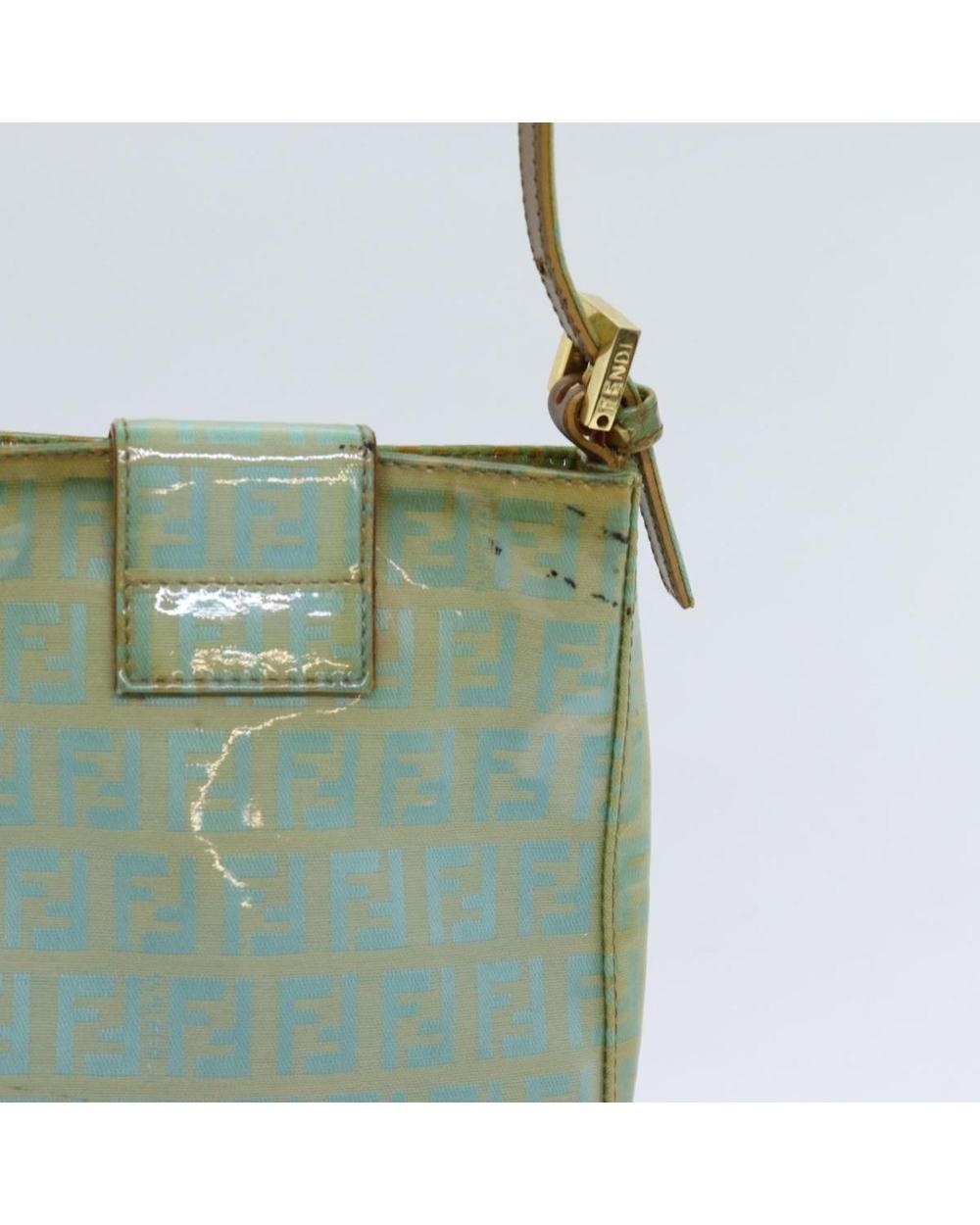 Green Canvas Fendi Handbag