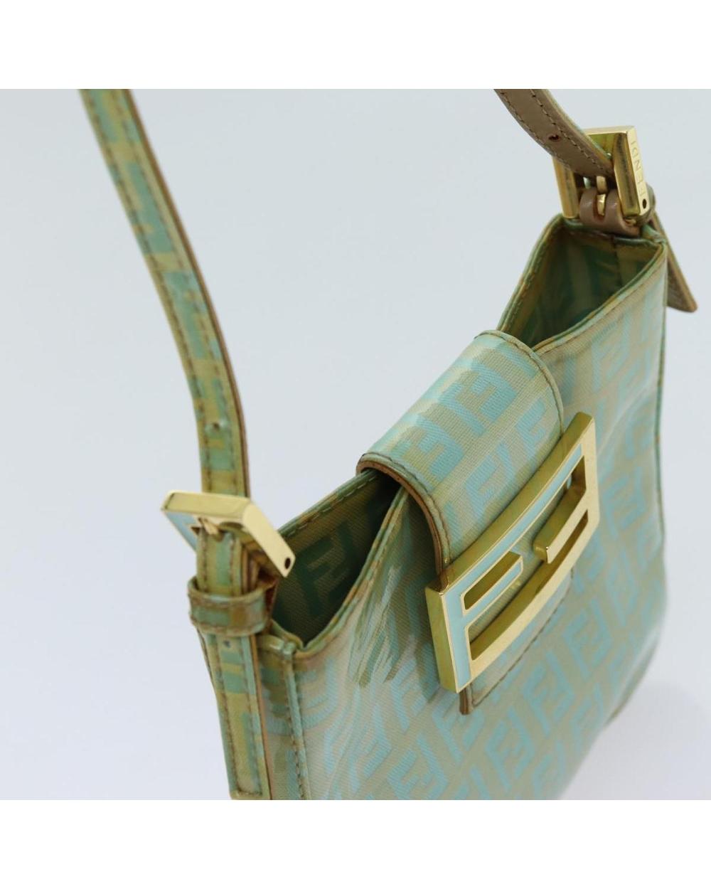Green Canvas Fendi Handbag