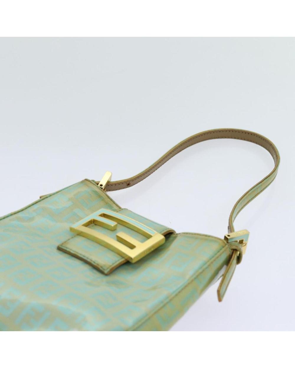 Green Canvas Fendi Handbag