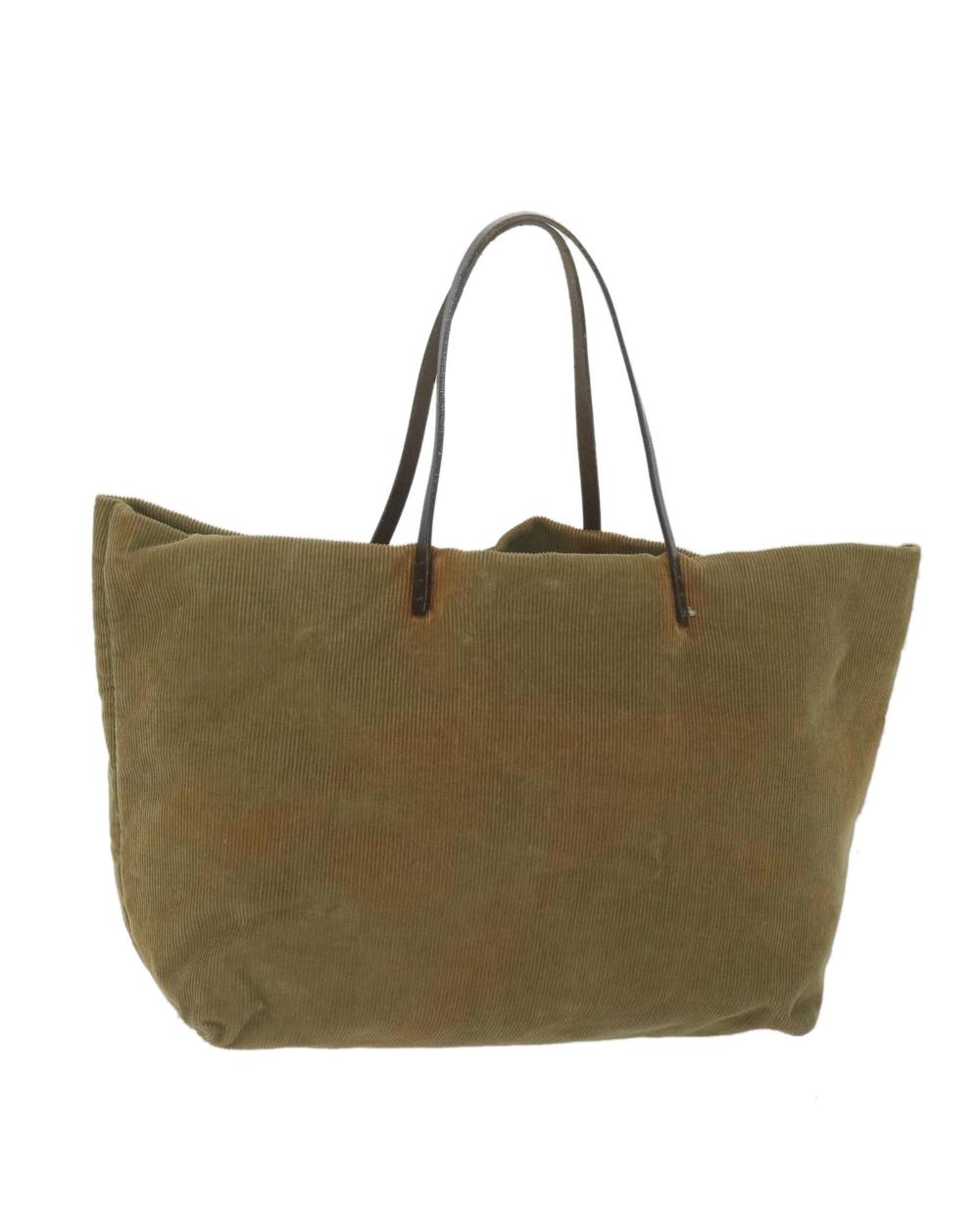 Green Cotton Fendi Tote