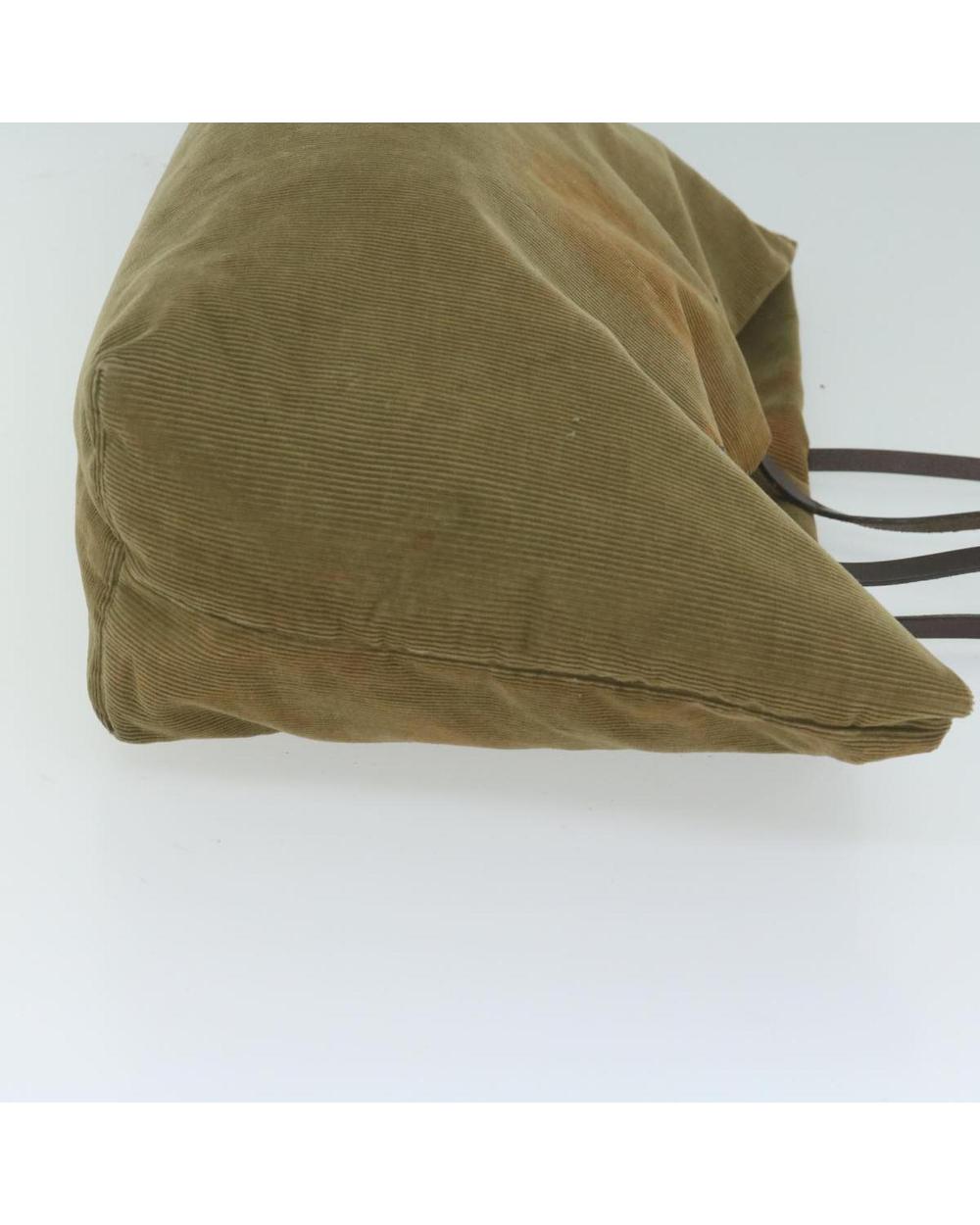 Green Cotton Fendi Tote
