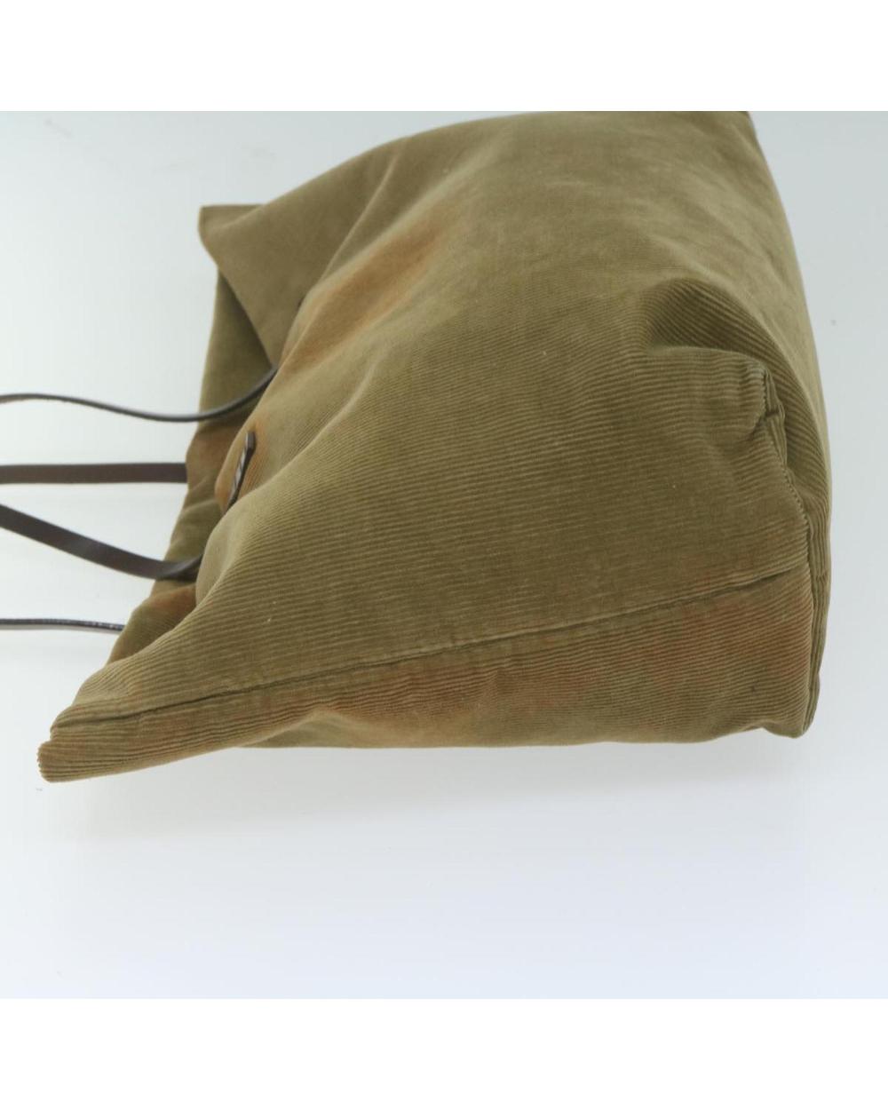 Green Cotton Fendi Tote