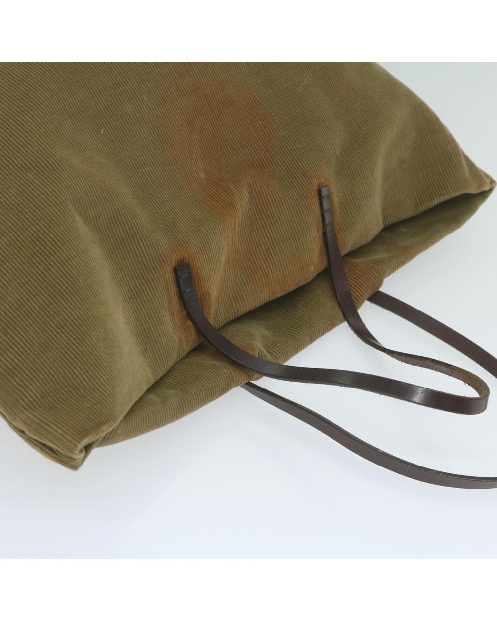 Green Cotton Fendi Tote
