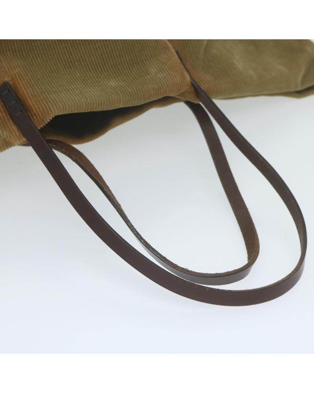 Green Cotton Fendi Tote