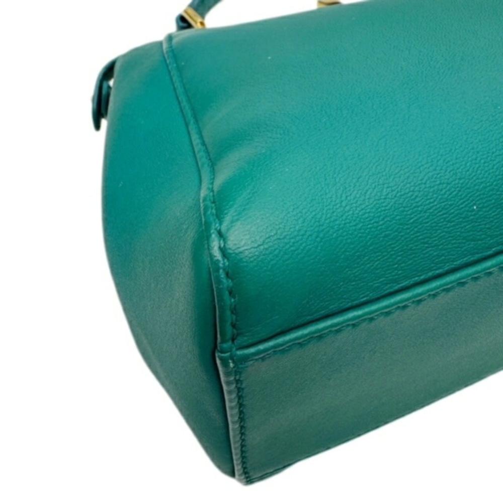 Green Fabric Fendi Peekaboo