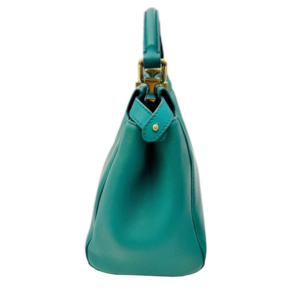 Green Fabric Fendi Peekaboo