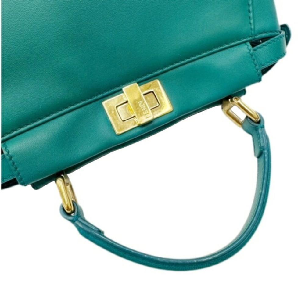 Green Fabric Fendi Peekaboo