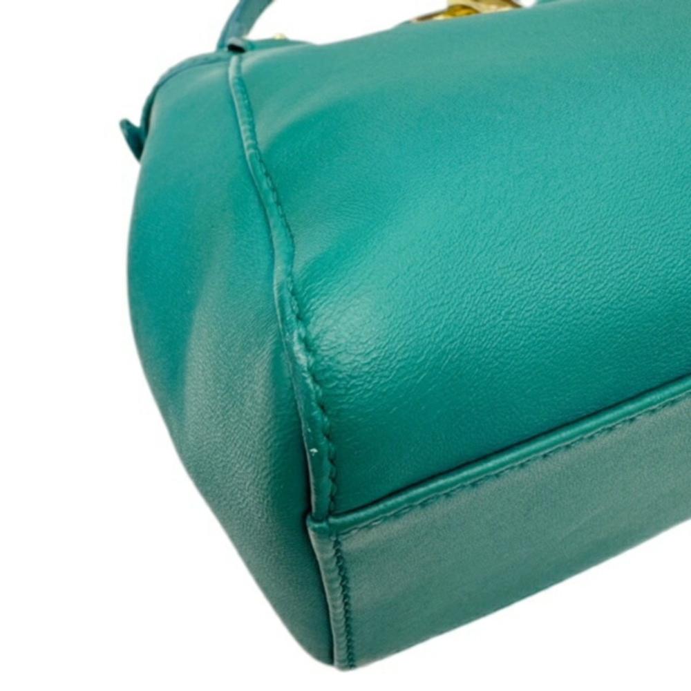 Green Fabric Fendi Peekaboo