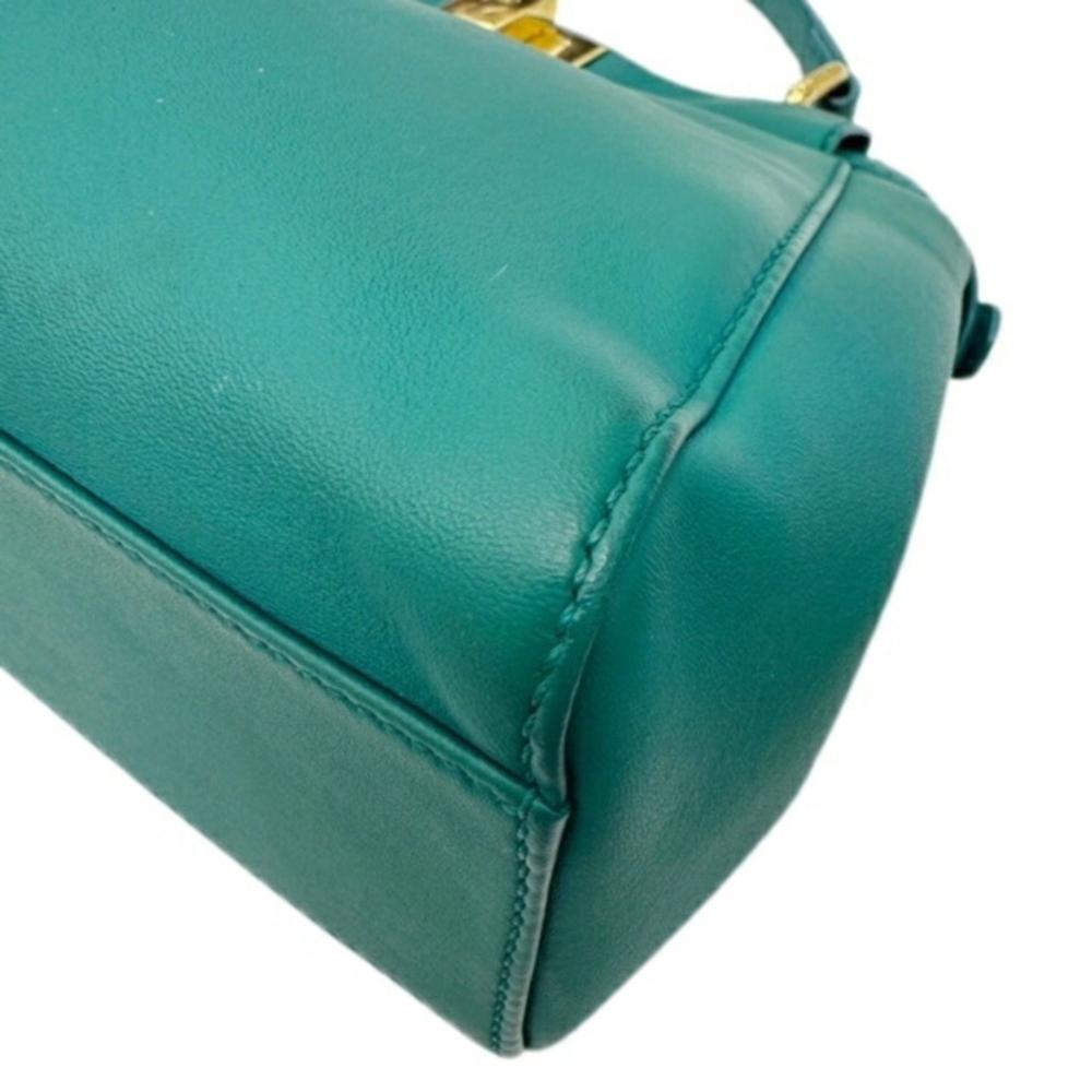Green Fabric Fendi Peekaboo