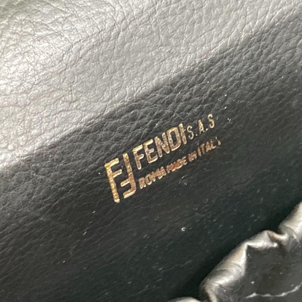 Green Leather Fendi Baguette
