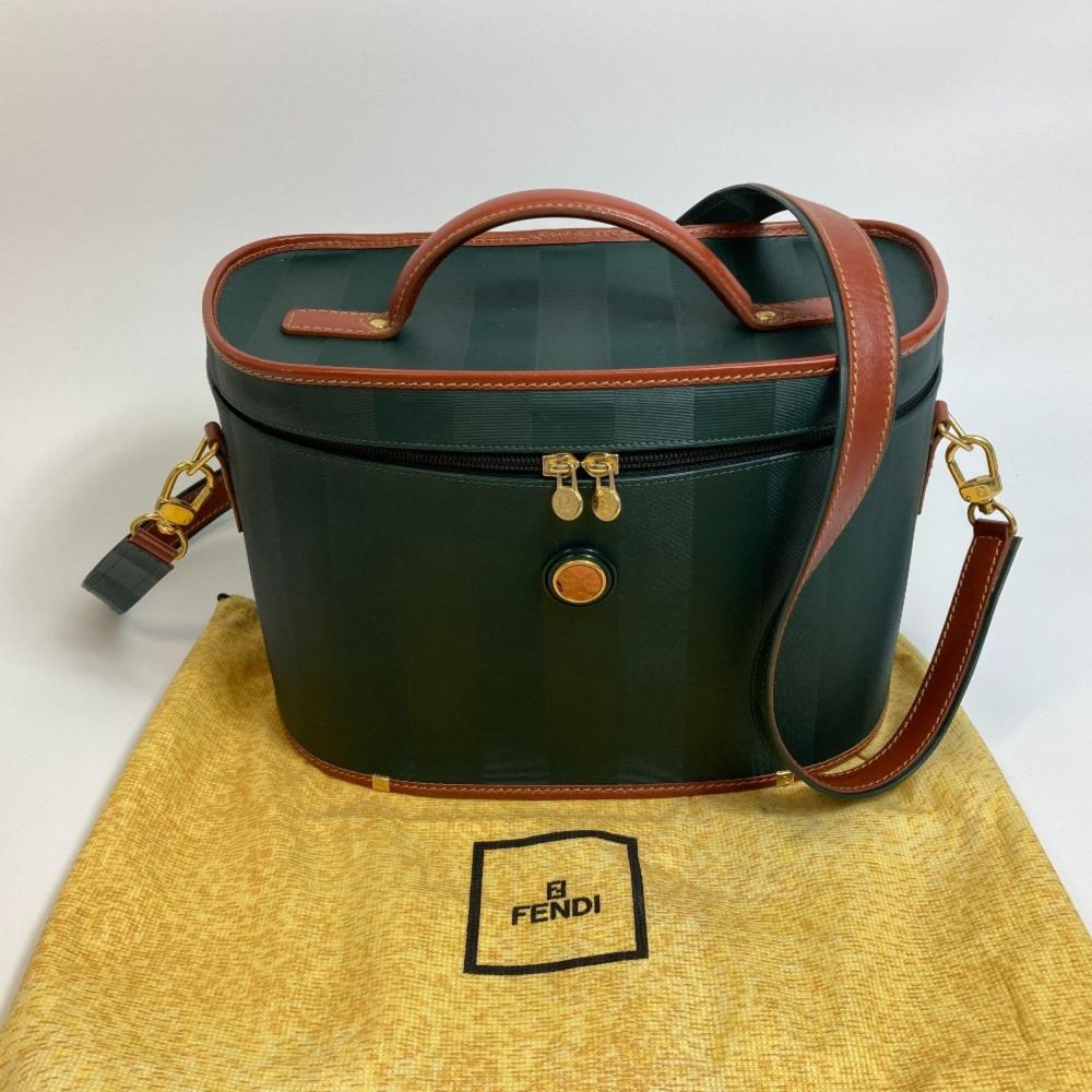 Green Leather Fendi Baguette
