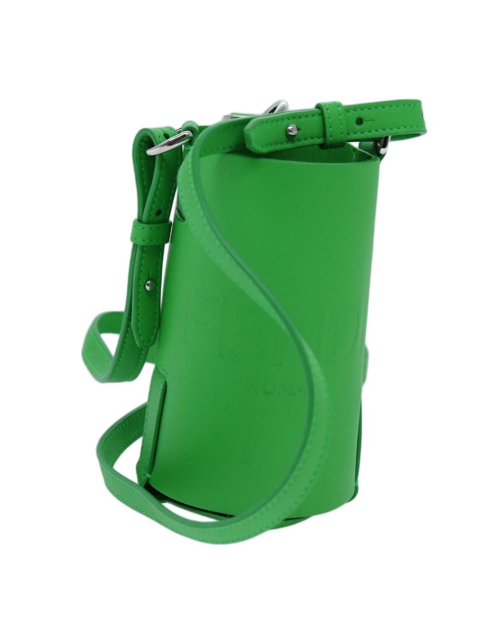 Green Leather Fendi Crossbody Bag
