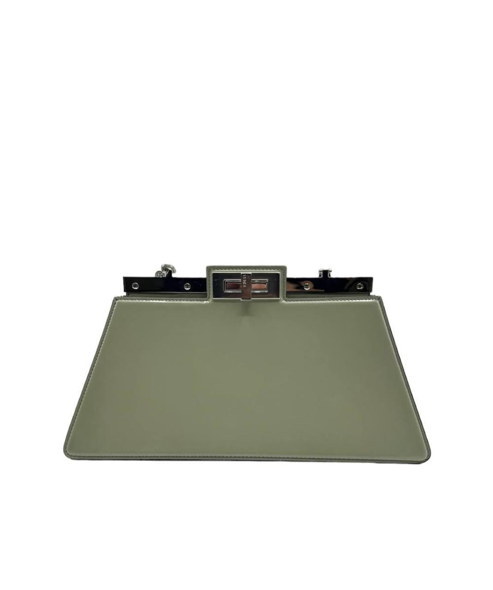 Green Leather Fendi Peekaboo