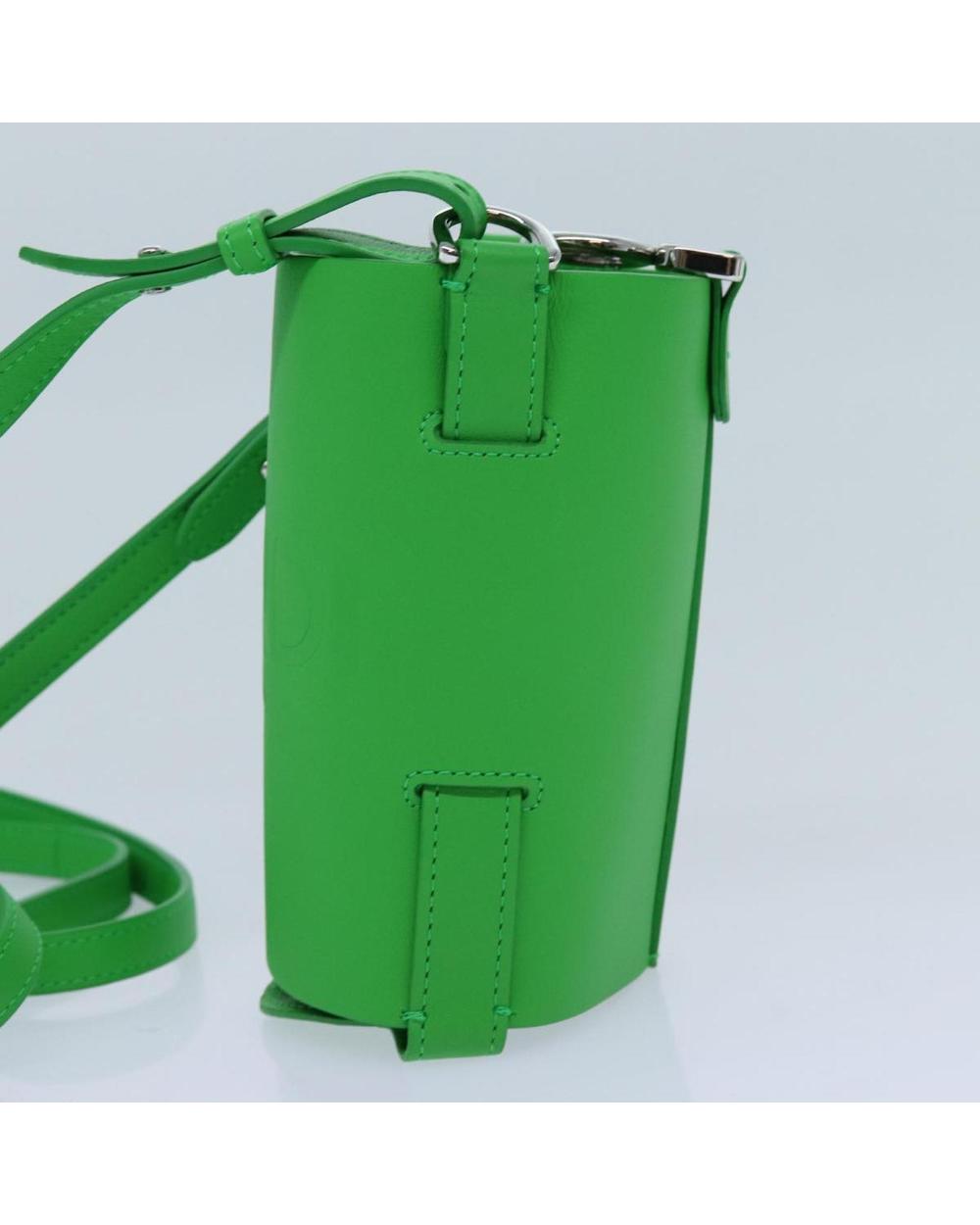 Green Leather Fendi Crossbody Bag