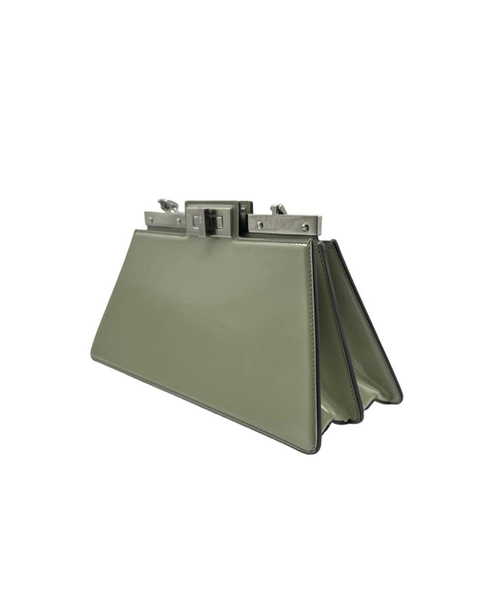 Green Leather Fendi Peekaboo