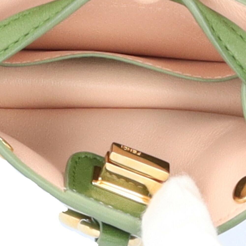 Green Leather Fendi Peekaboo