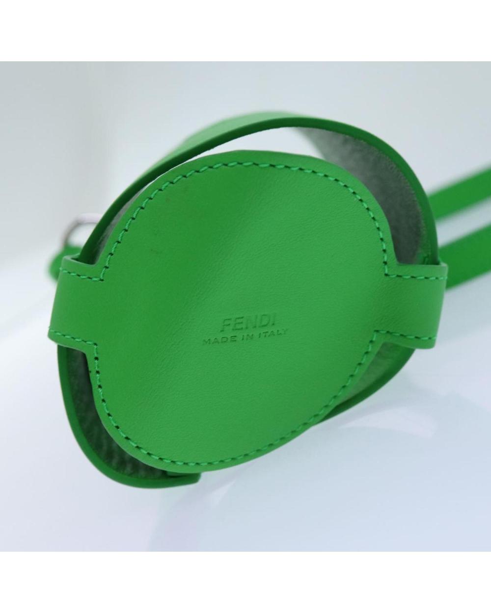 Green Leather Fendi Crossbody Bag