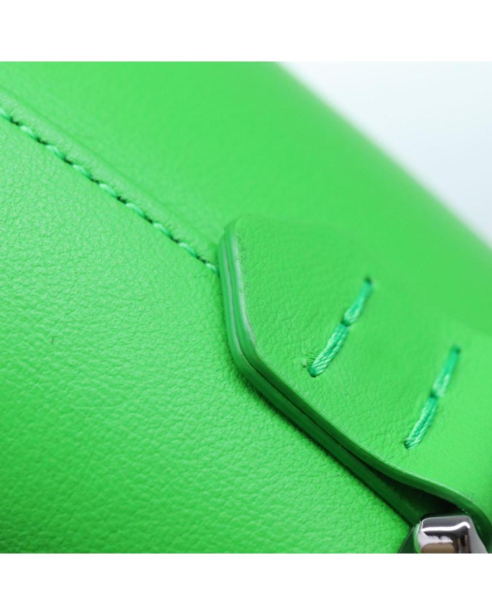Green Leather Fendi Crossbody Bag