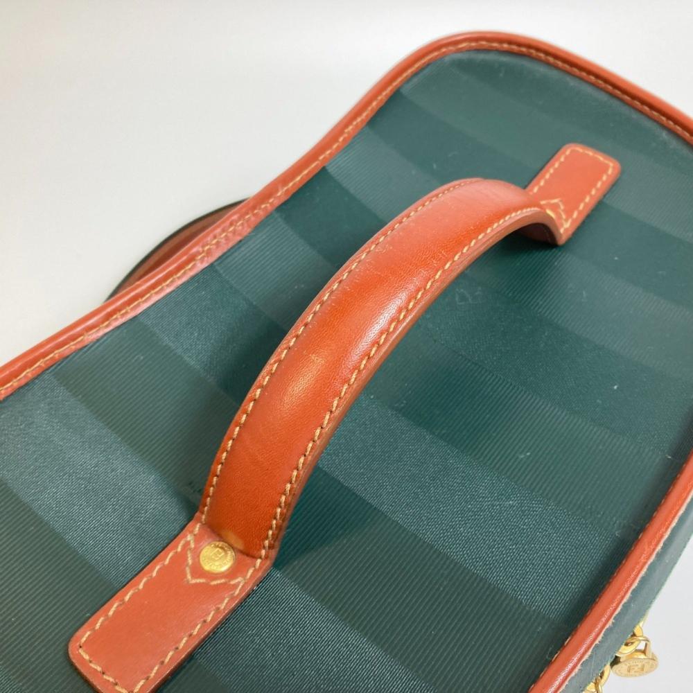 Green Leather Fendi Baguette