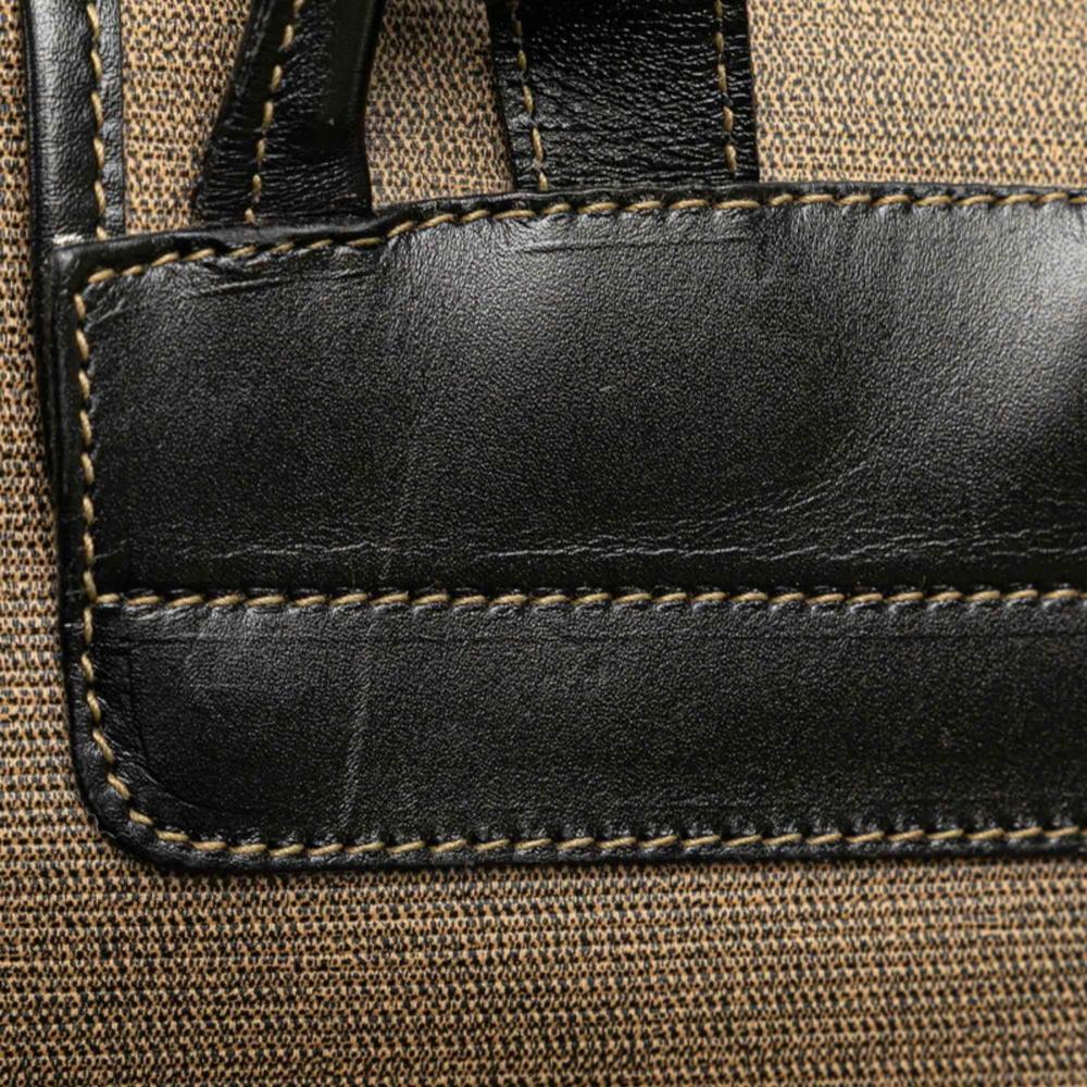 Grey Canvas Fendi Backpack