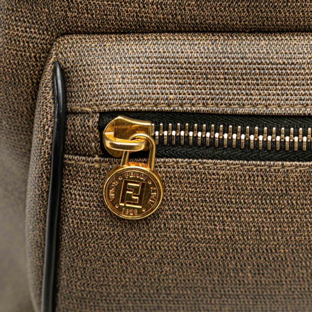 Grey Canvas Fendi Backpack