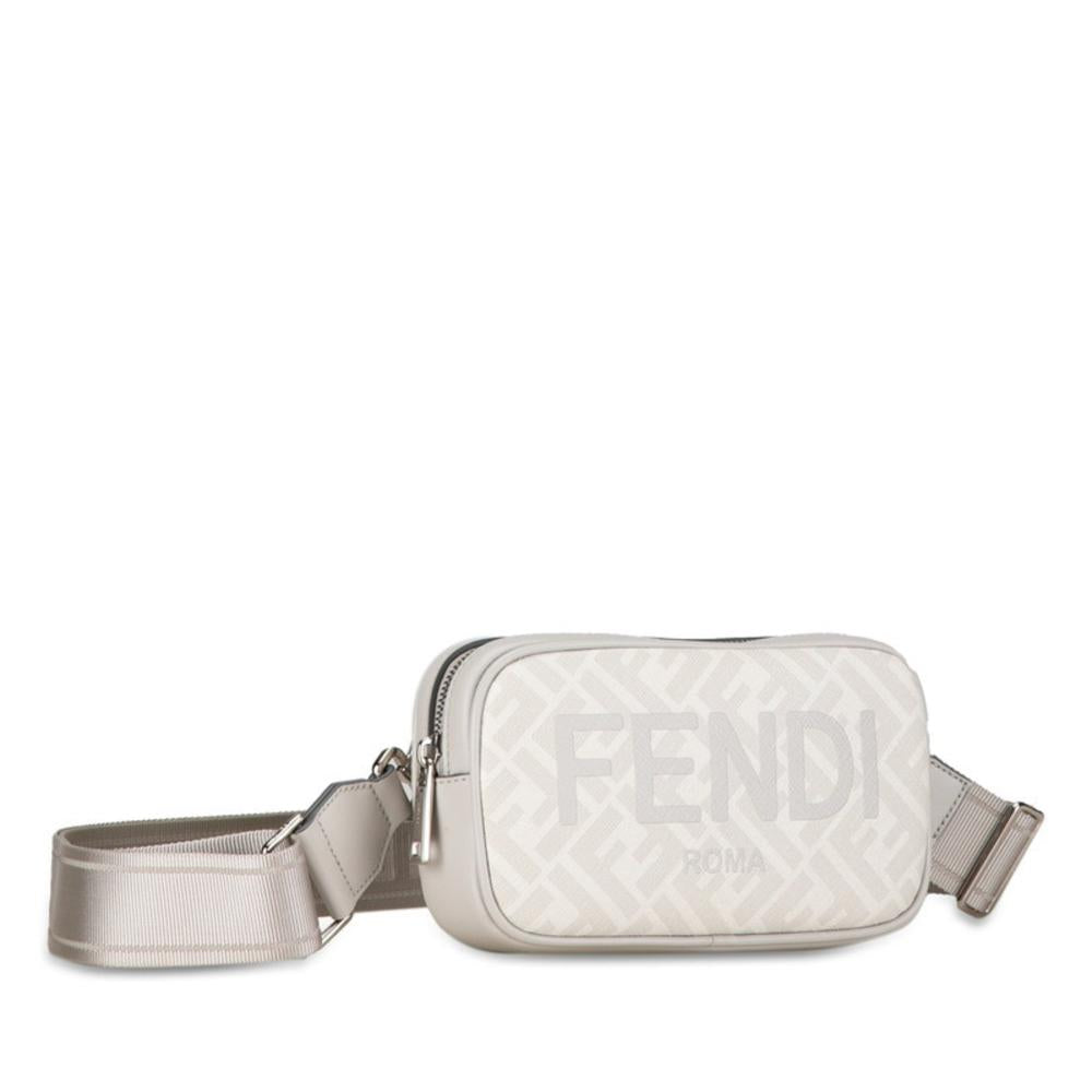 Grey Canvas Fendi Belt Bag