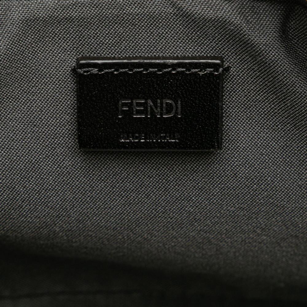 Grey Canvas Fendi Belt Bag