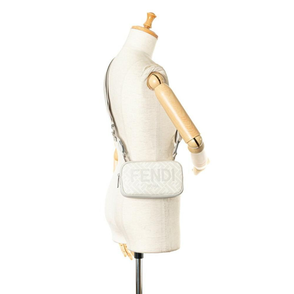 Grey Canvas Fendi Belt Bag