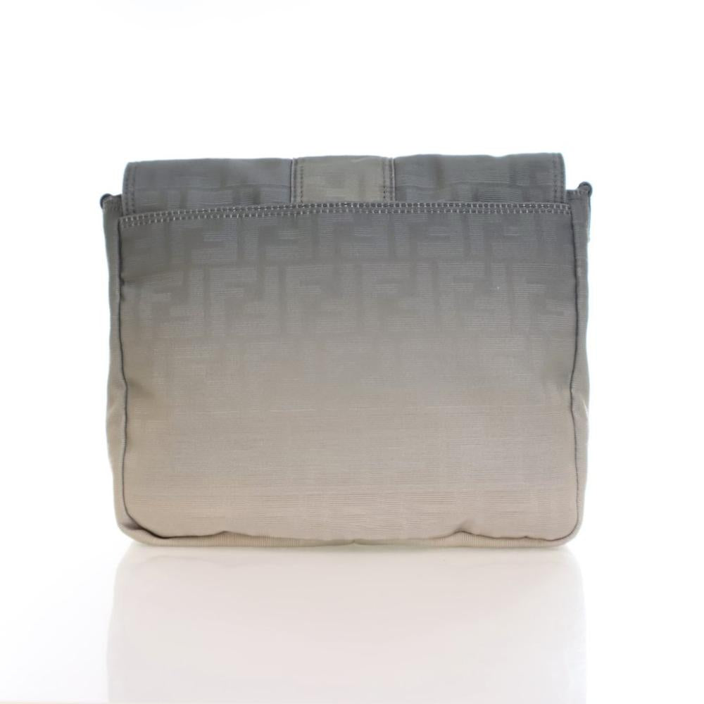 Grey Fabric Fendi Baguette