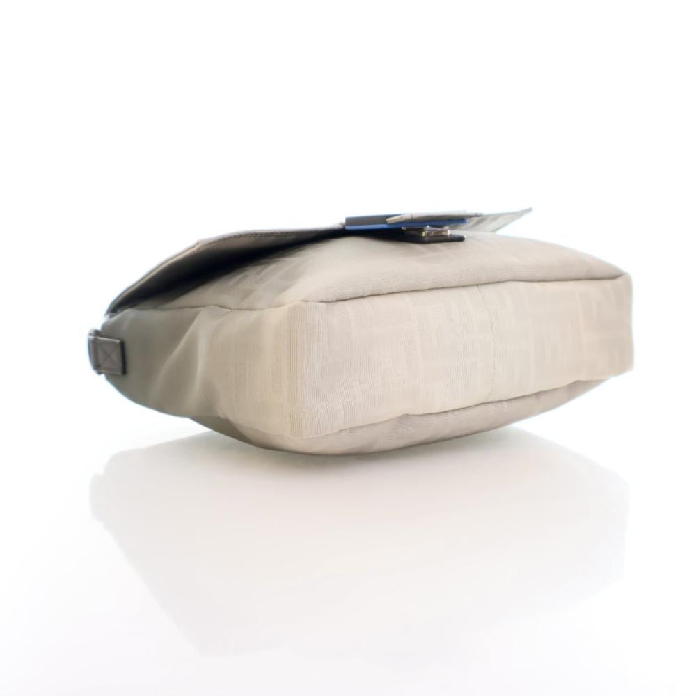 Grey Fabric Fendi Baguette