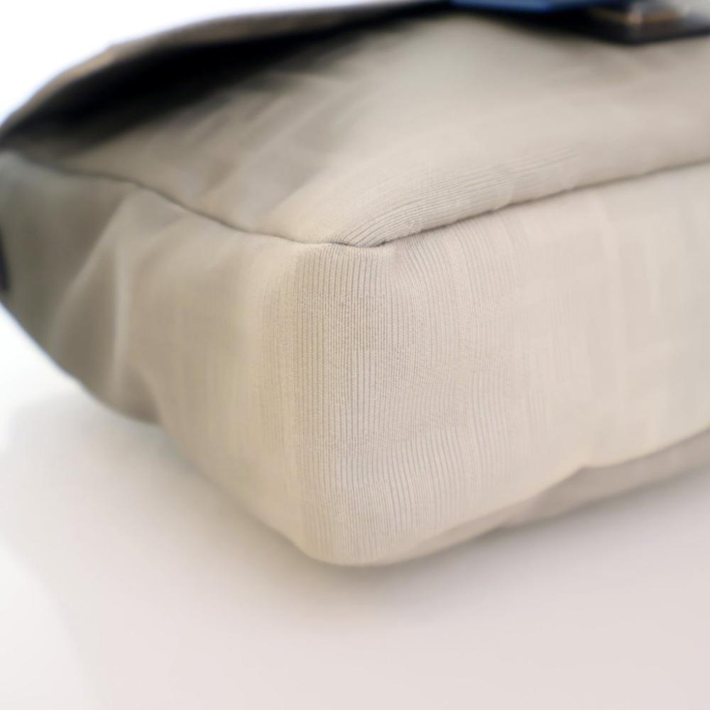 Grey Fabric Fendi Baguette