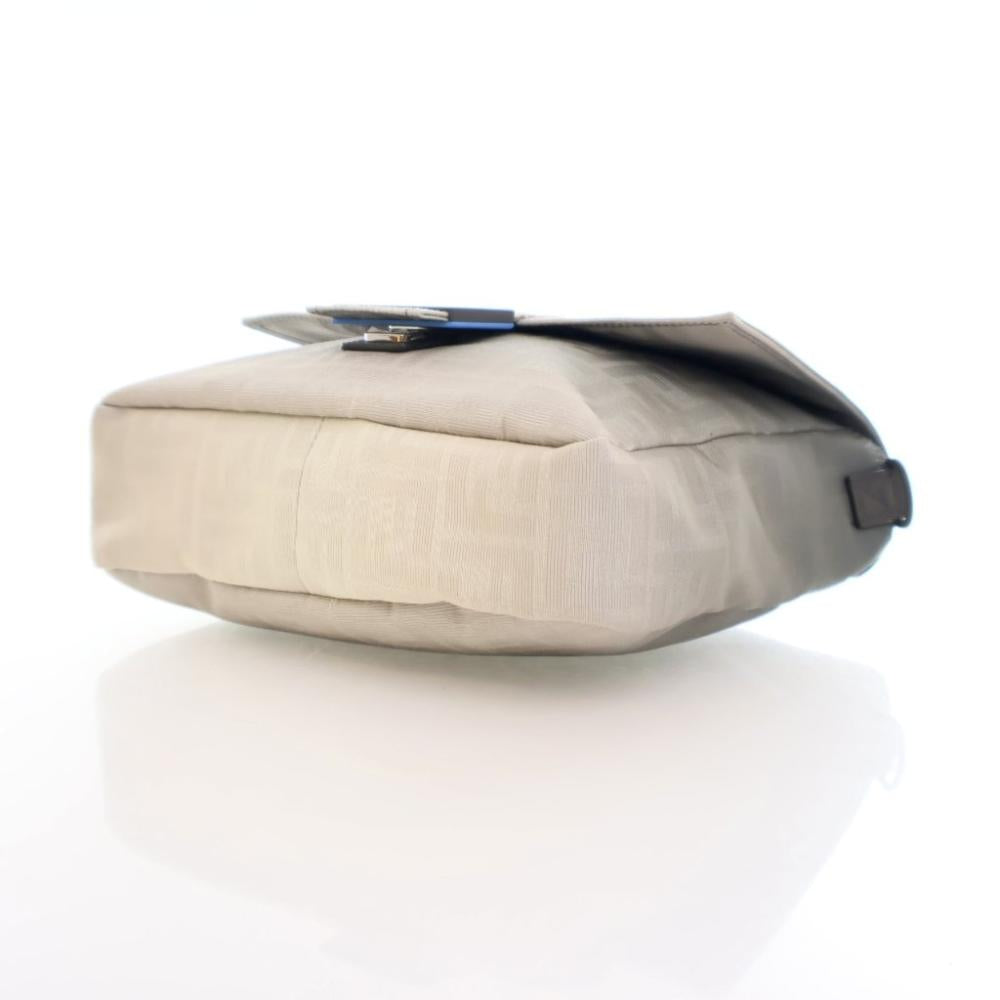 Grey Fabric Fendi Baguette