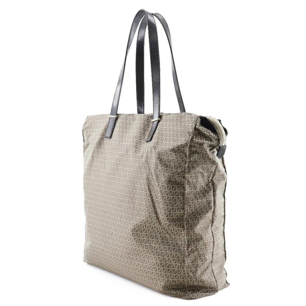 Grey Fabric Fendi Tote