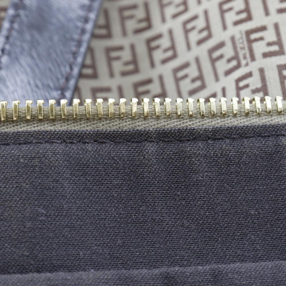 Grey Fabric Fendi Tote