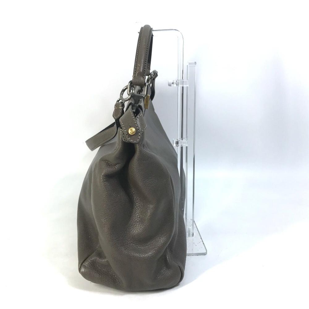 Grey Leather Fendi Baguette