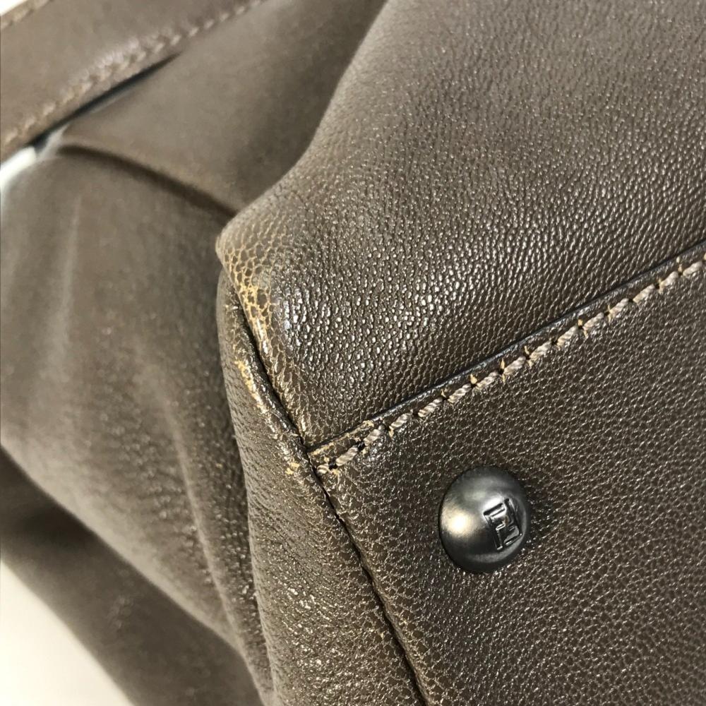 Grey Leather Fendi Baguette