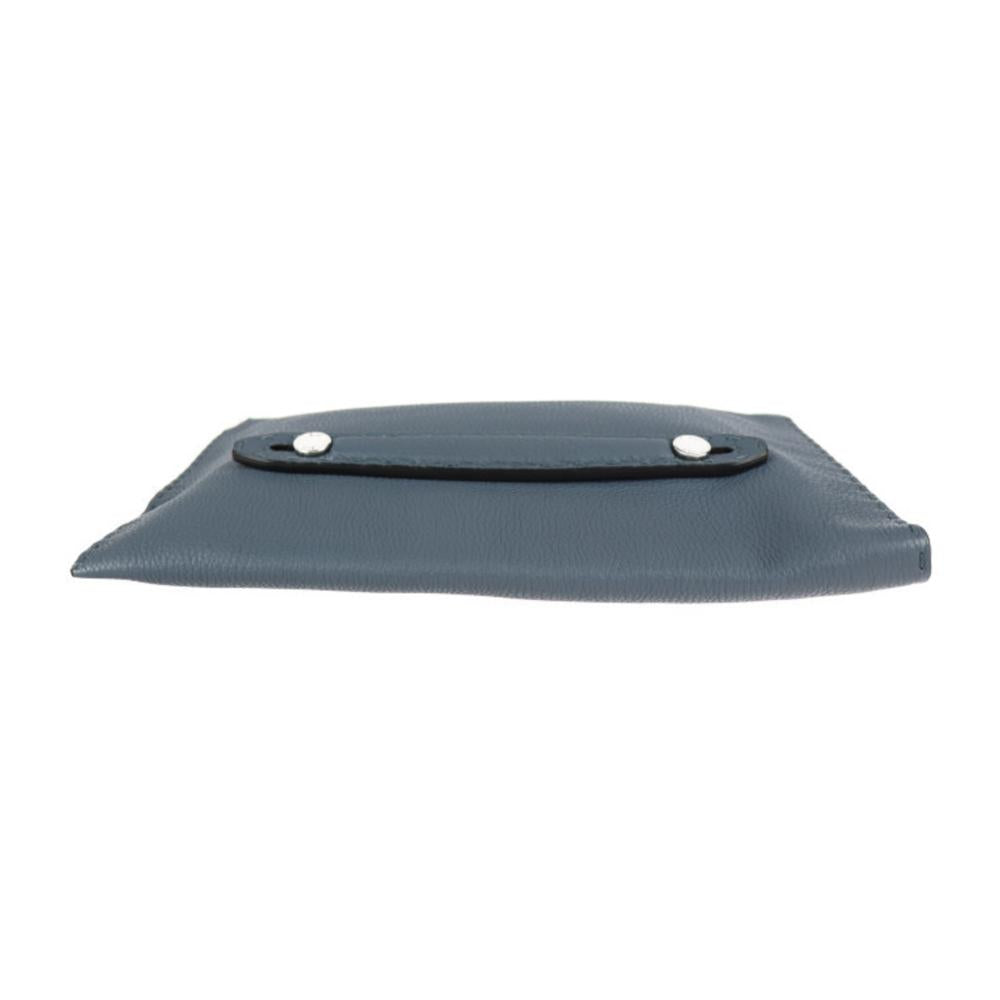 Grey Leather Fendi Clutch