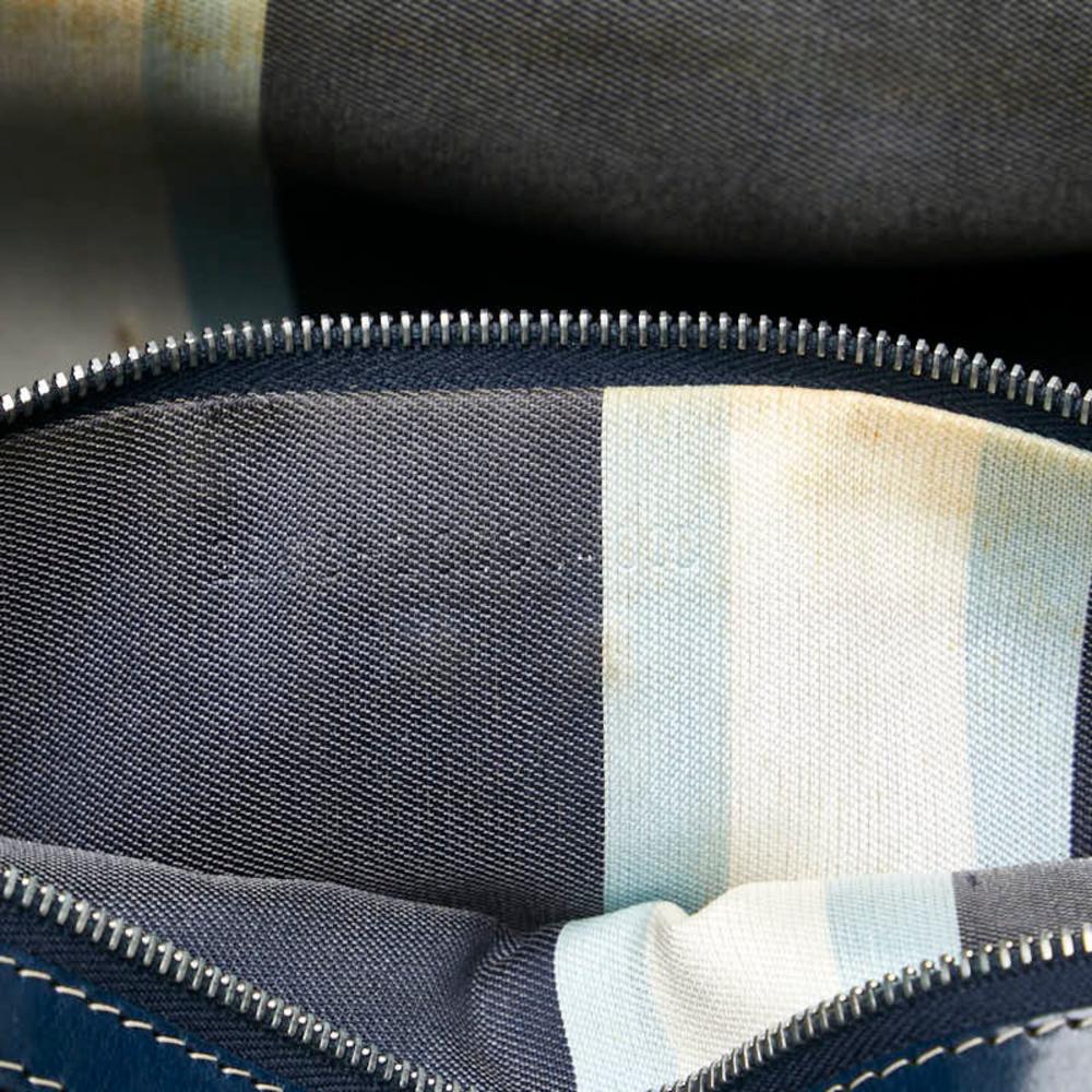 Navy Canvas Fendi Handbag