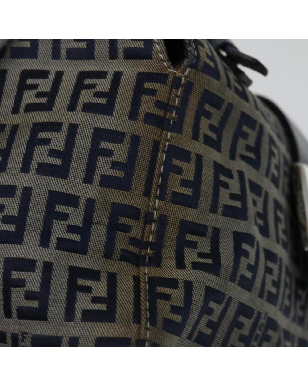 Navy Canvas Fendi Handbag