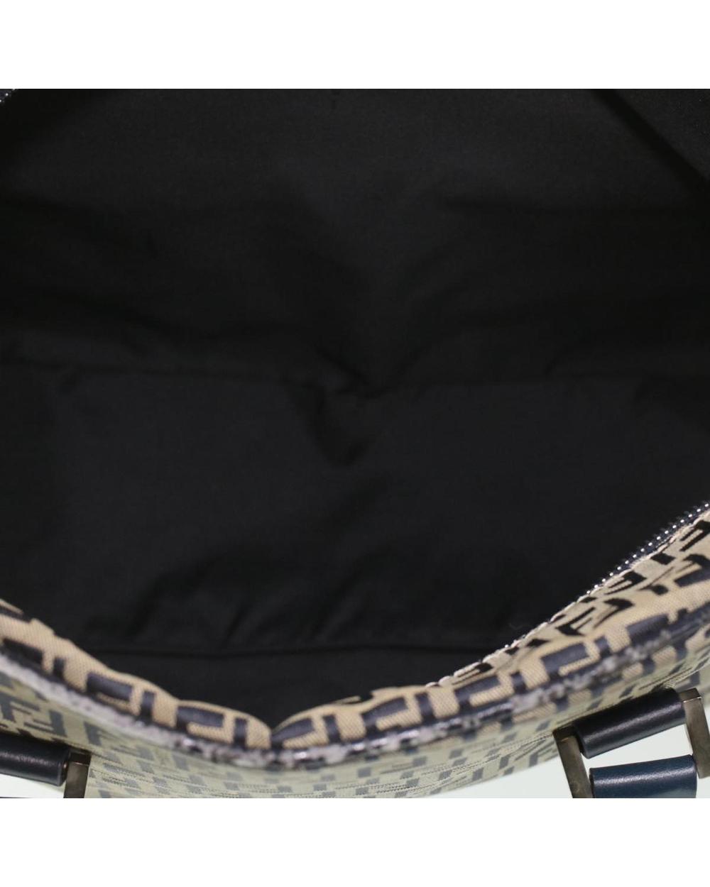 Navy Canvas Fendi Handbag