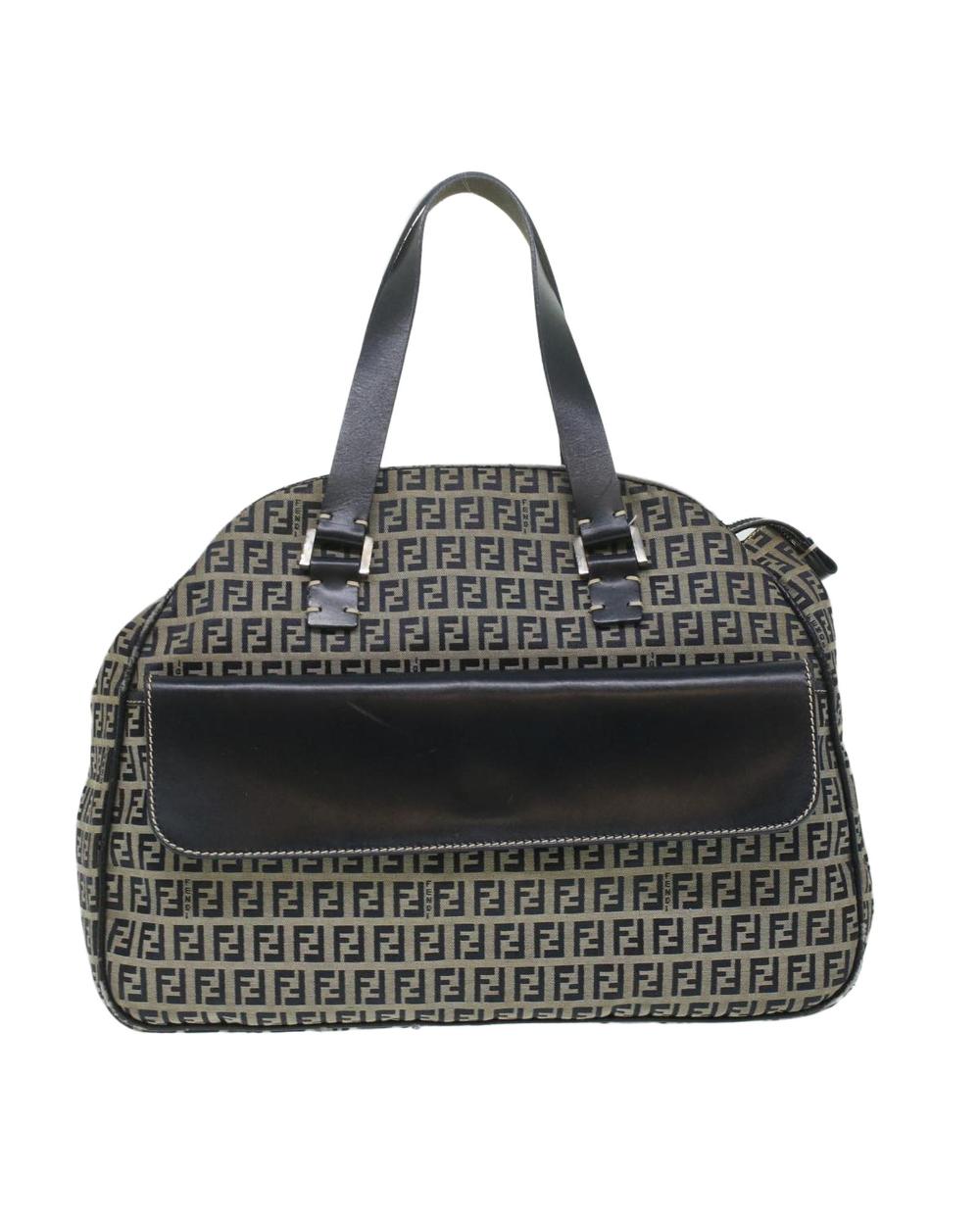 Navy Canvas Fendi Handbag