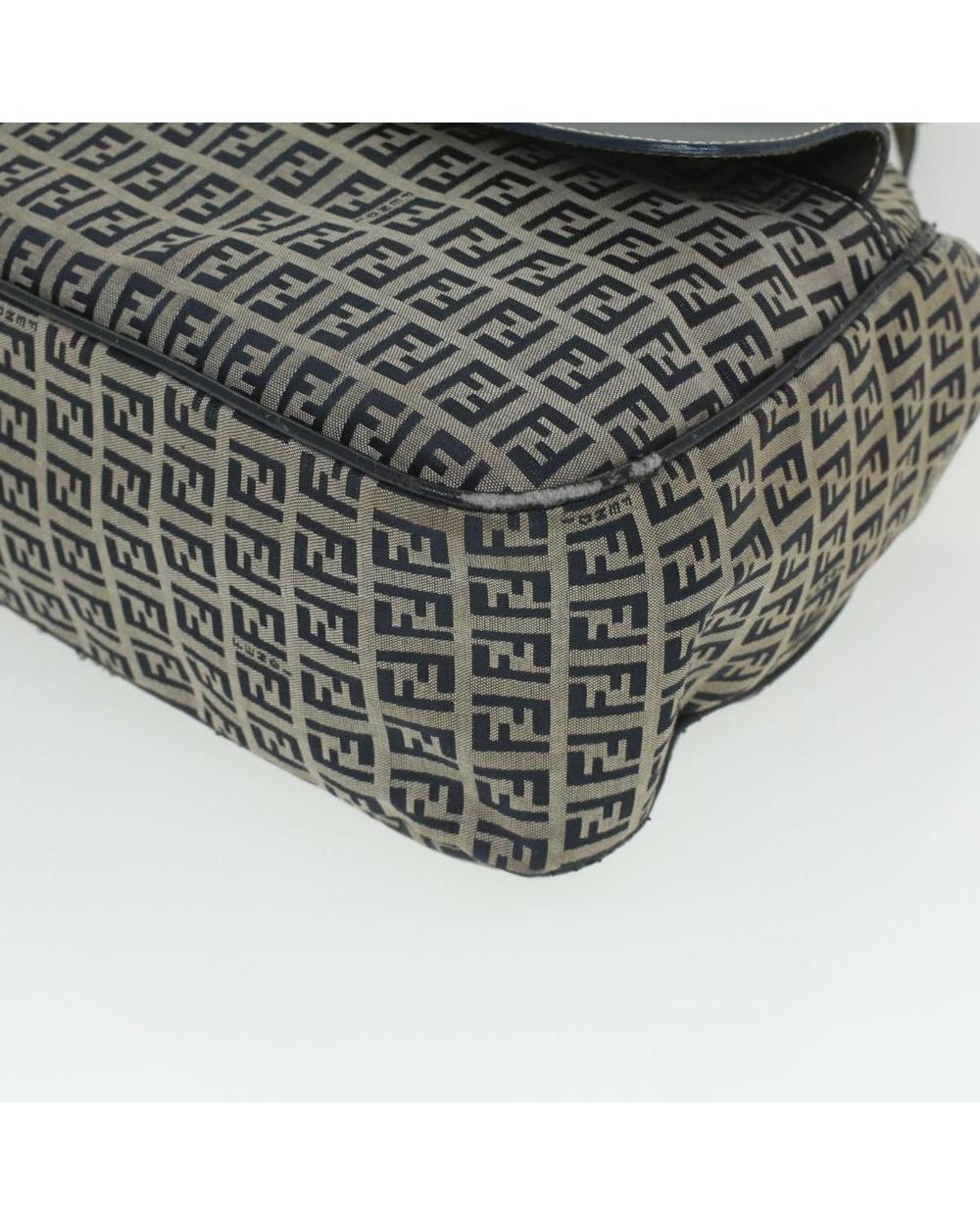 Navy Canvas Fendi Handbag