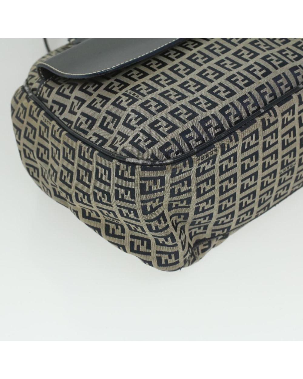Navy Canvas Fendi Handbag
