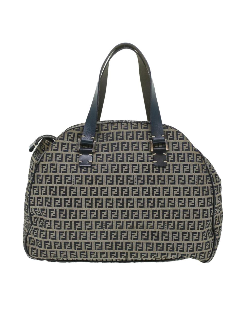 Navy Canvas Fendi Handbag