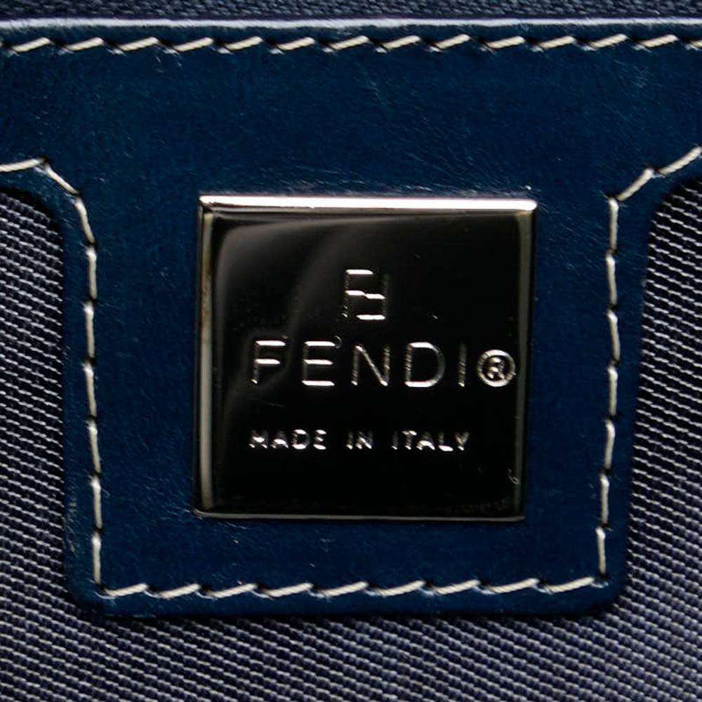 Navy Canvas Fendi Handbag