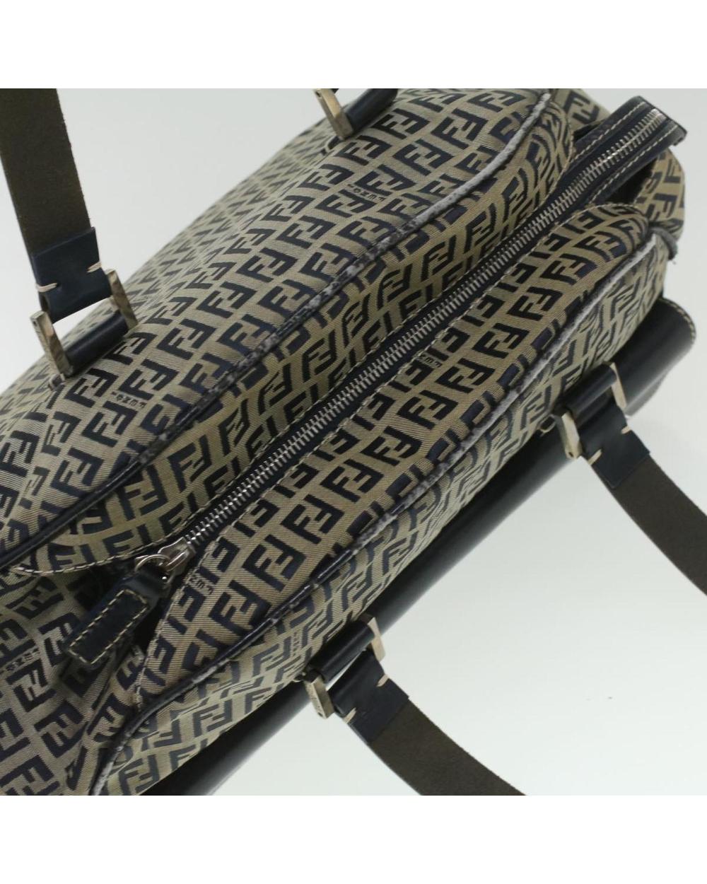 Navy Canvas Fendi Handbag