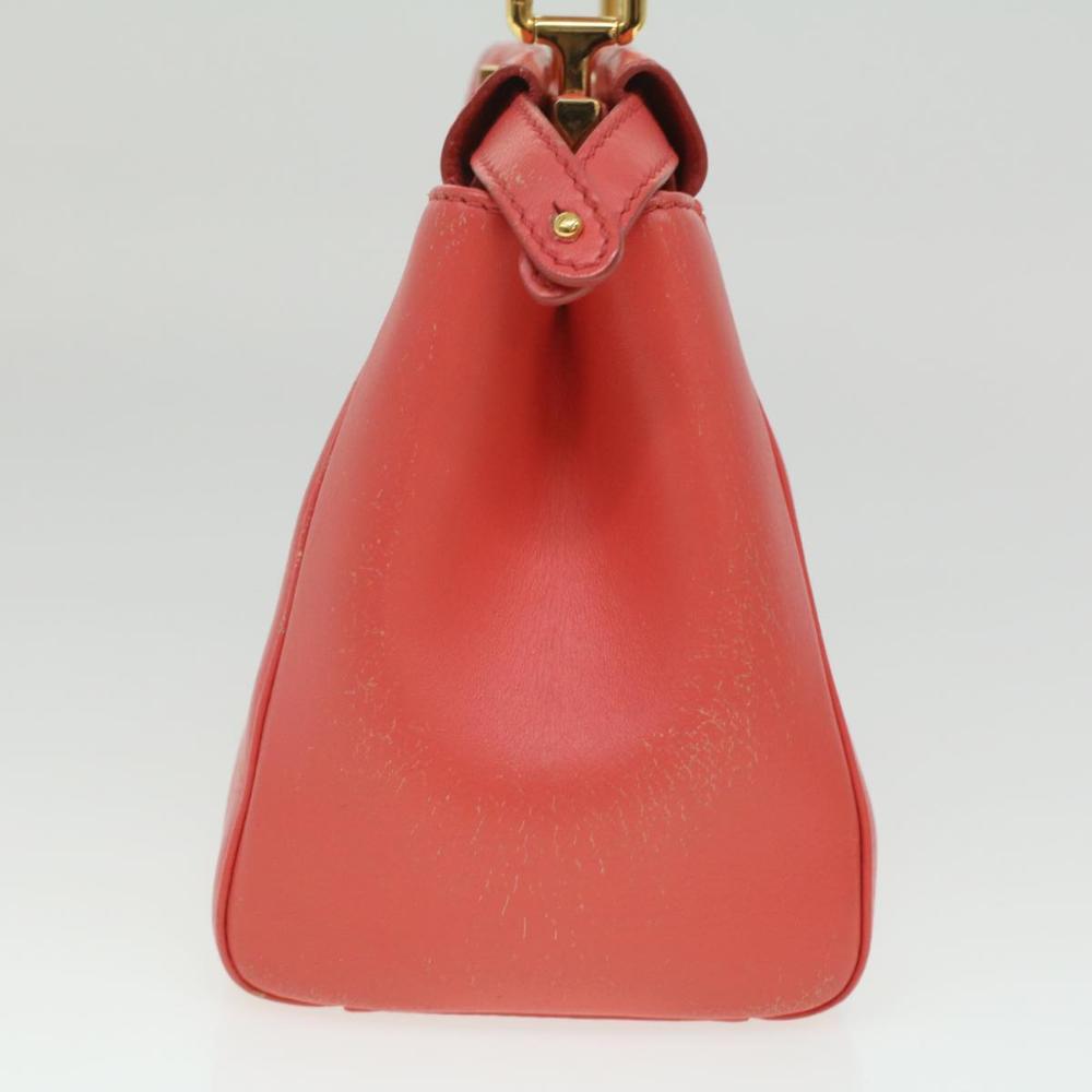 Orange Leather Fendi Peekaboo