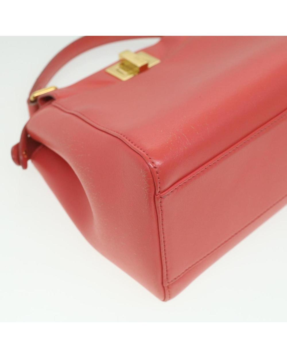 Orange Leather Fendi Handbag